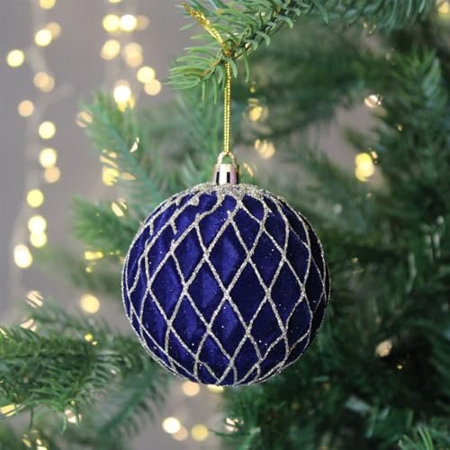 Peppermint Christmas Ball Ornaments – Pack of 4 | Mado Gallery